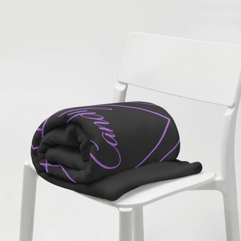 Diamond Series Violet Night Throw Blanket