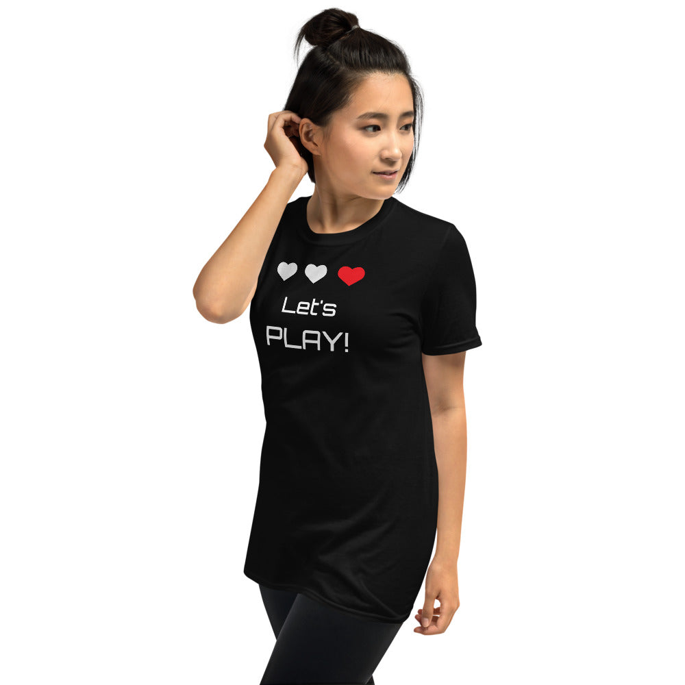 Let's Play Gamer Casual Short-Sleeve T-Shirt Men’s, Women’s, Unisex