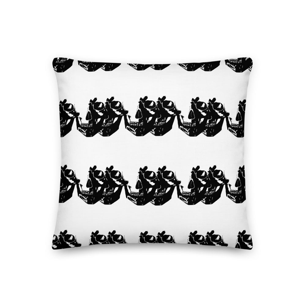 Shady Skull Premium Throw Pillow