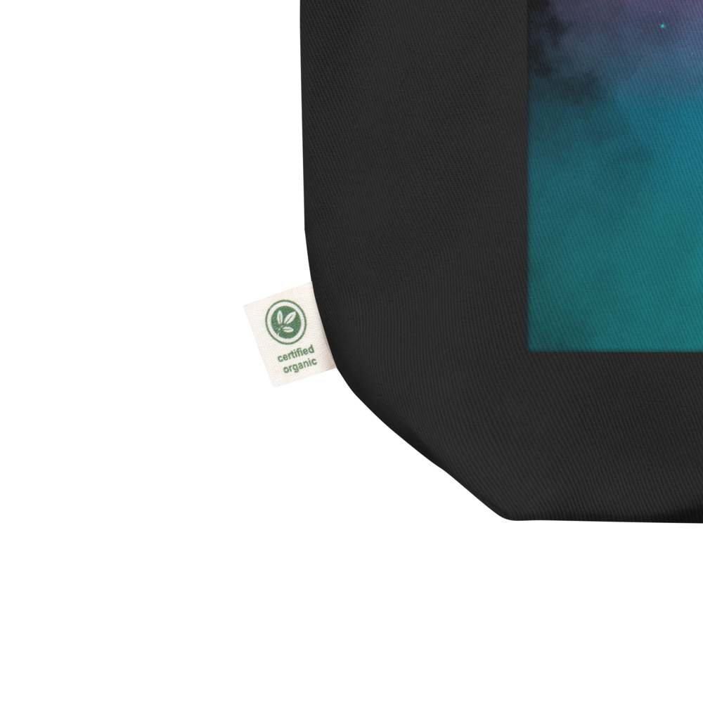 Diamond Series Neon Lagoon Organic Canvas Tote Bag