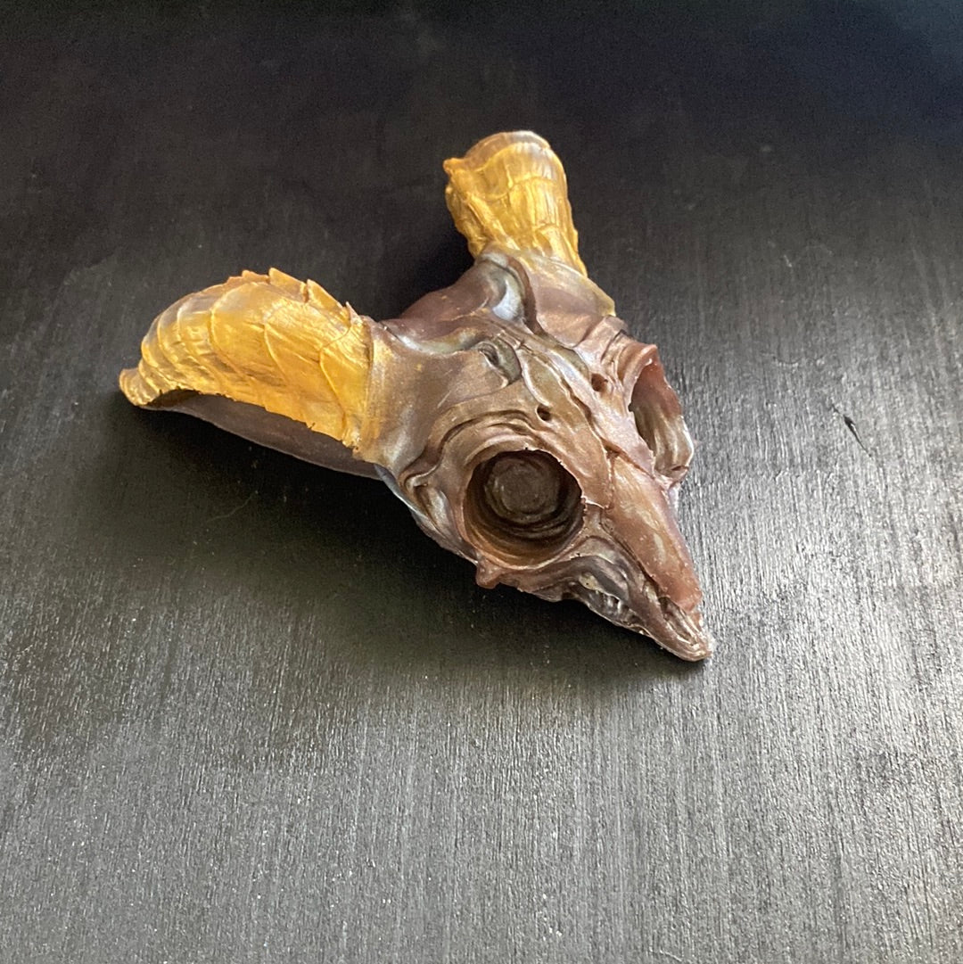 Cacao Demon Skull Head Wall Hanging Decor