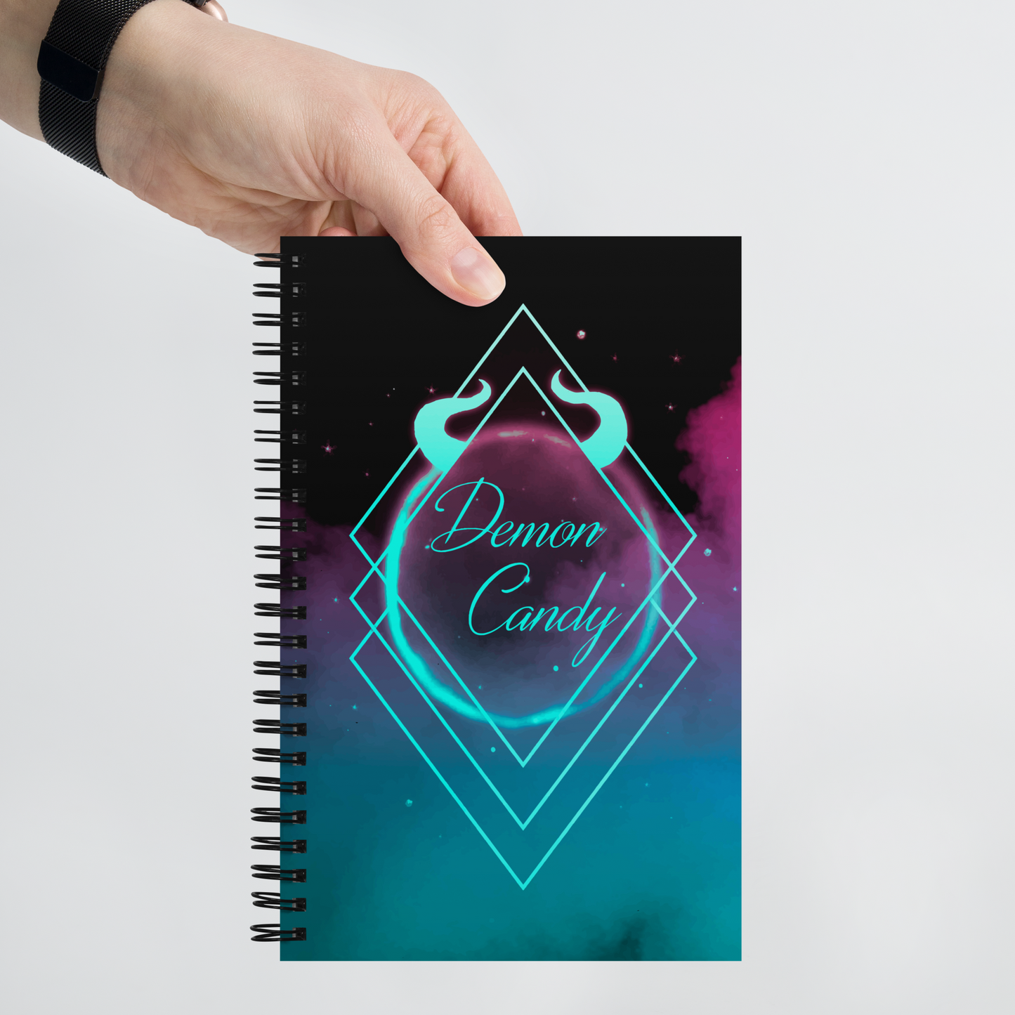 Diamond Series - Neon Lagoon - Spiral Notebook Dotted Pages Bullet Journal