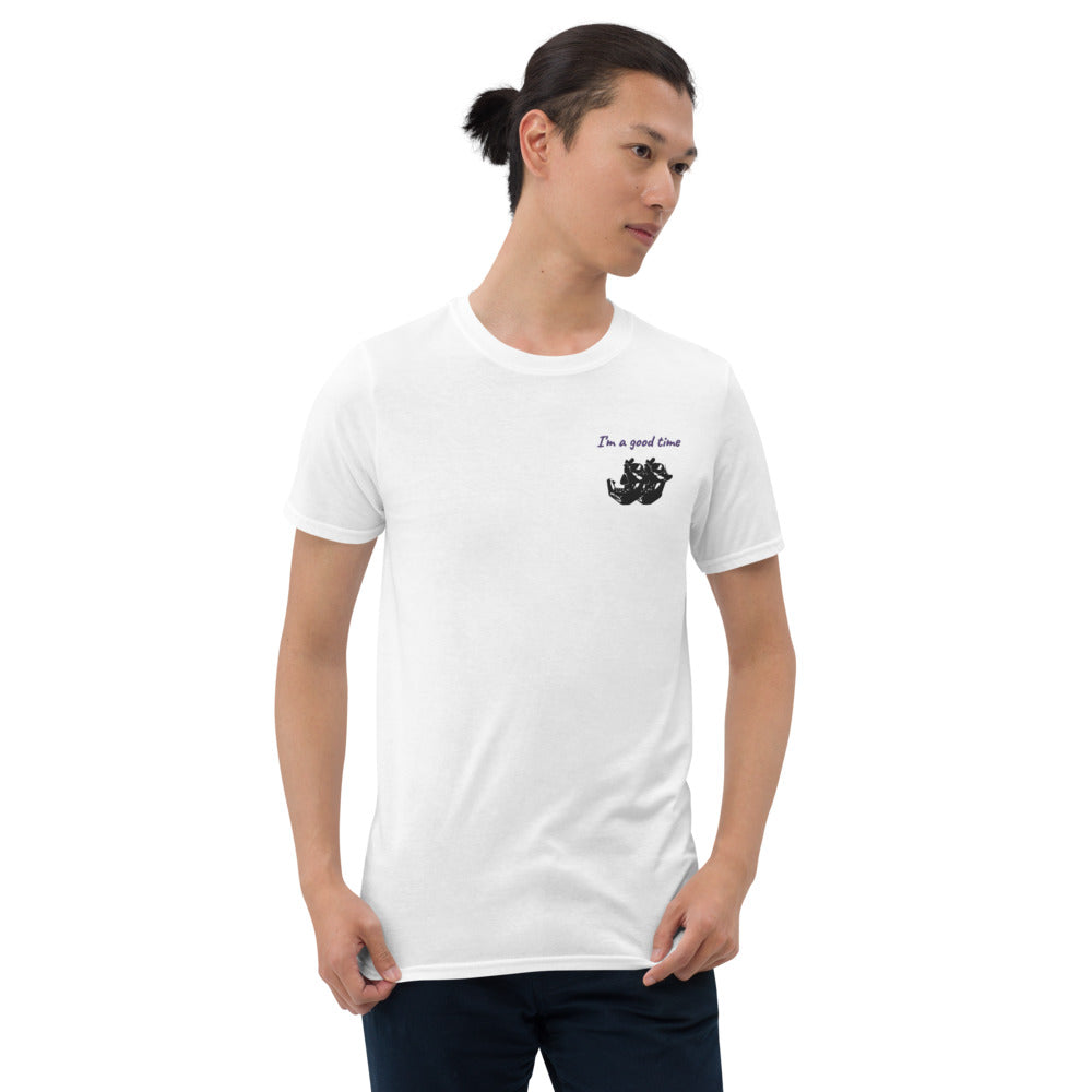Embroidered I'm a Good Time Shady Skulls Short-Sleeve T-Shirt Men's Women's Unisex