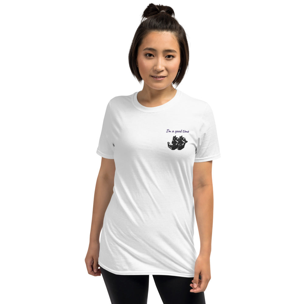 Embroidered I'm a Good Time Shady Skulls Short-Sleeve T-Shirt Men's Women's Unisex