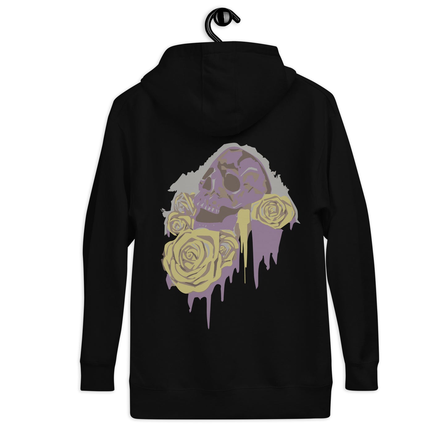 Skull 'N' Roses Fleece Hoodie Mens/Womens/Unisex