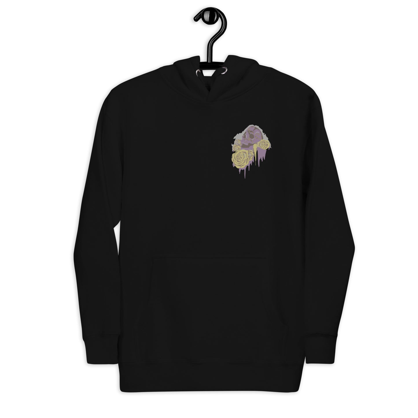 Skull 'N' Roses Fleece Hoodie Mens/Womens/Unisex