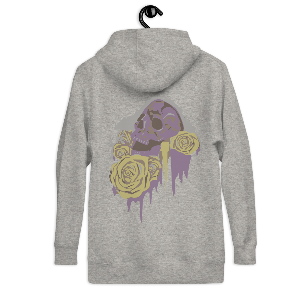 Skull 'N' Roses Fleece Hoodie Mens/Womens/Unisex