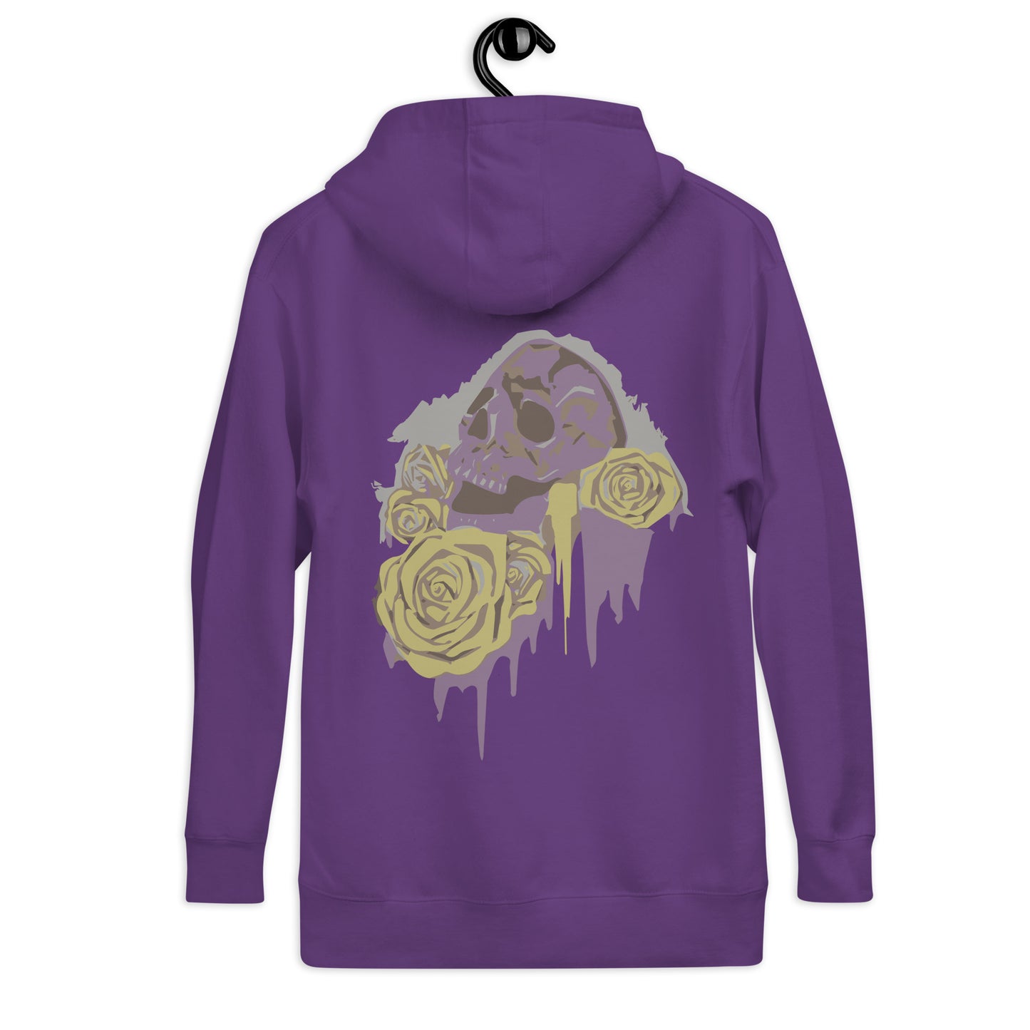 Skull 'N' Roses Fleece Hoodie Mens/Womens/Unisex