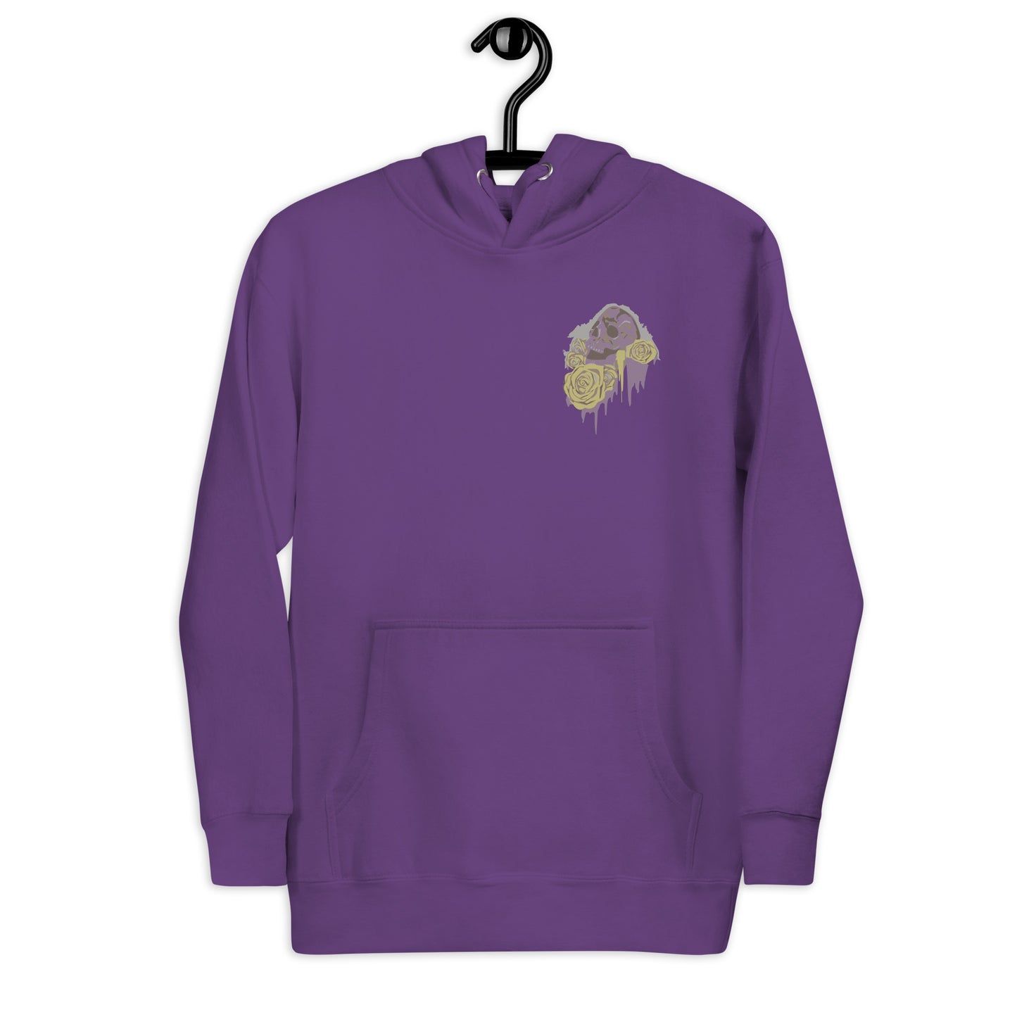 Skull 'N' Roses Fleece Hoodie Mens/Womens/Unisex