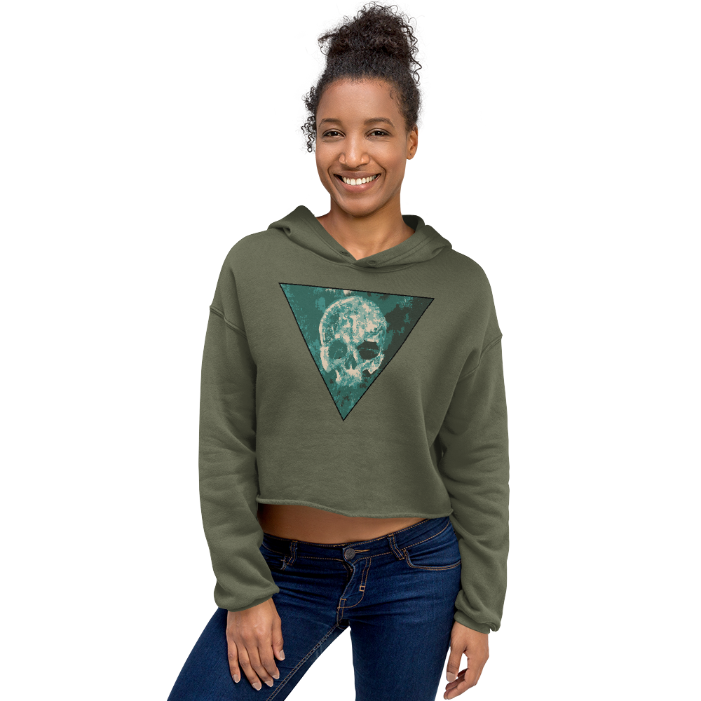 Toxic Forest Demon Candy Crop Top Cropped Hoodie