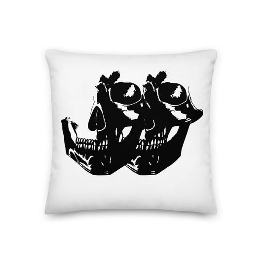 Shady Skull Premium Throw Pillow