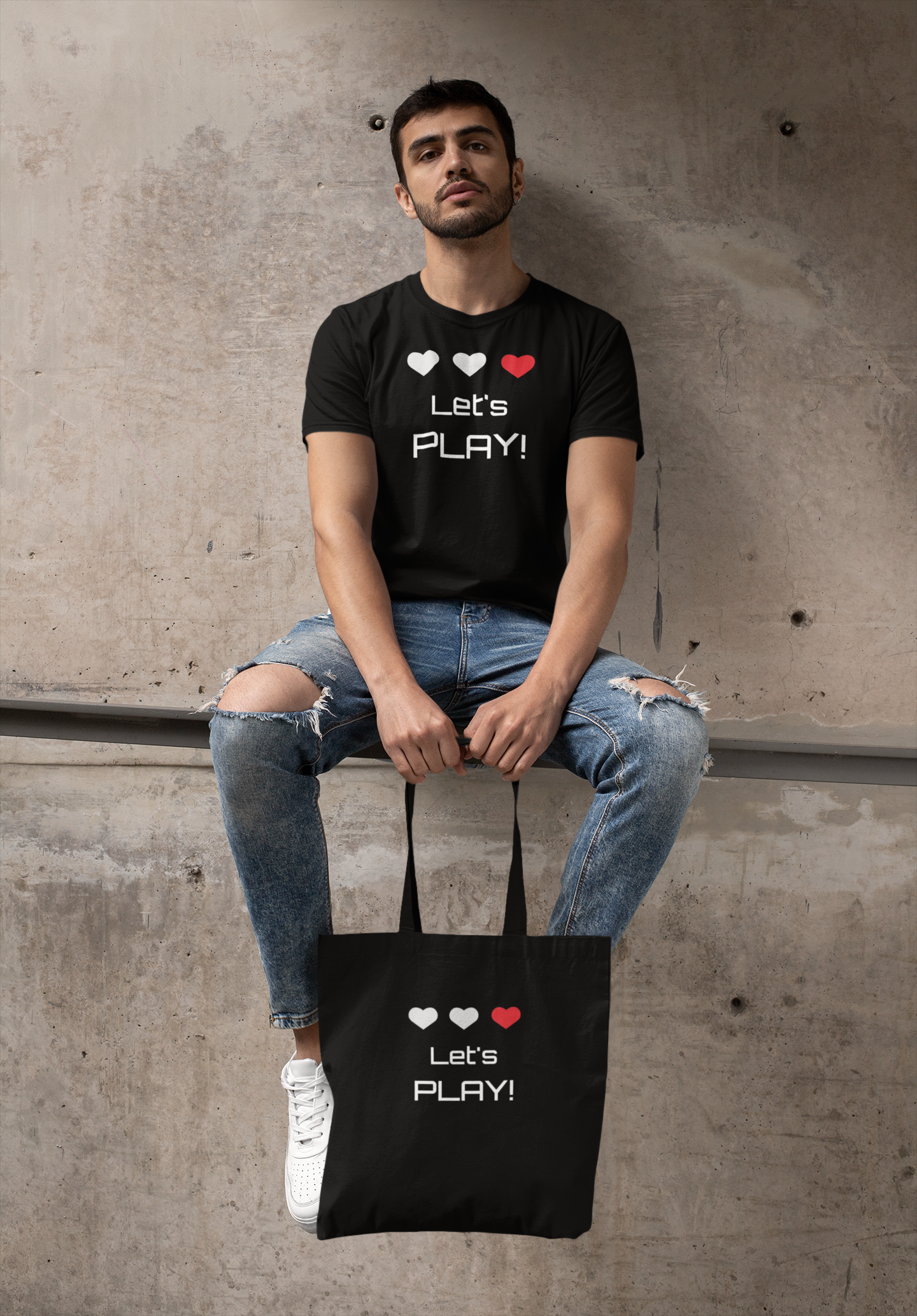 Let's Play Gamer Organic Canvas Tote Bag