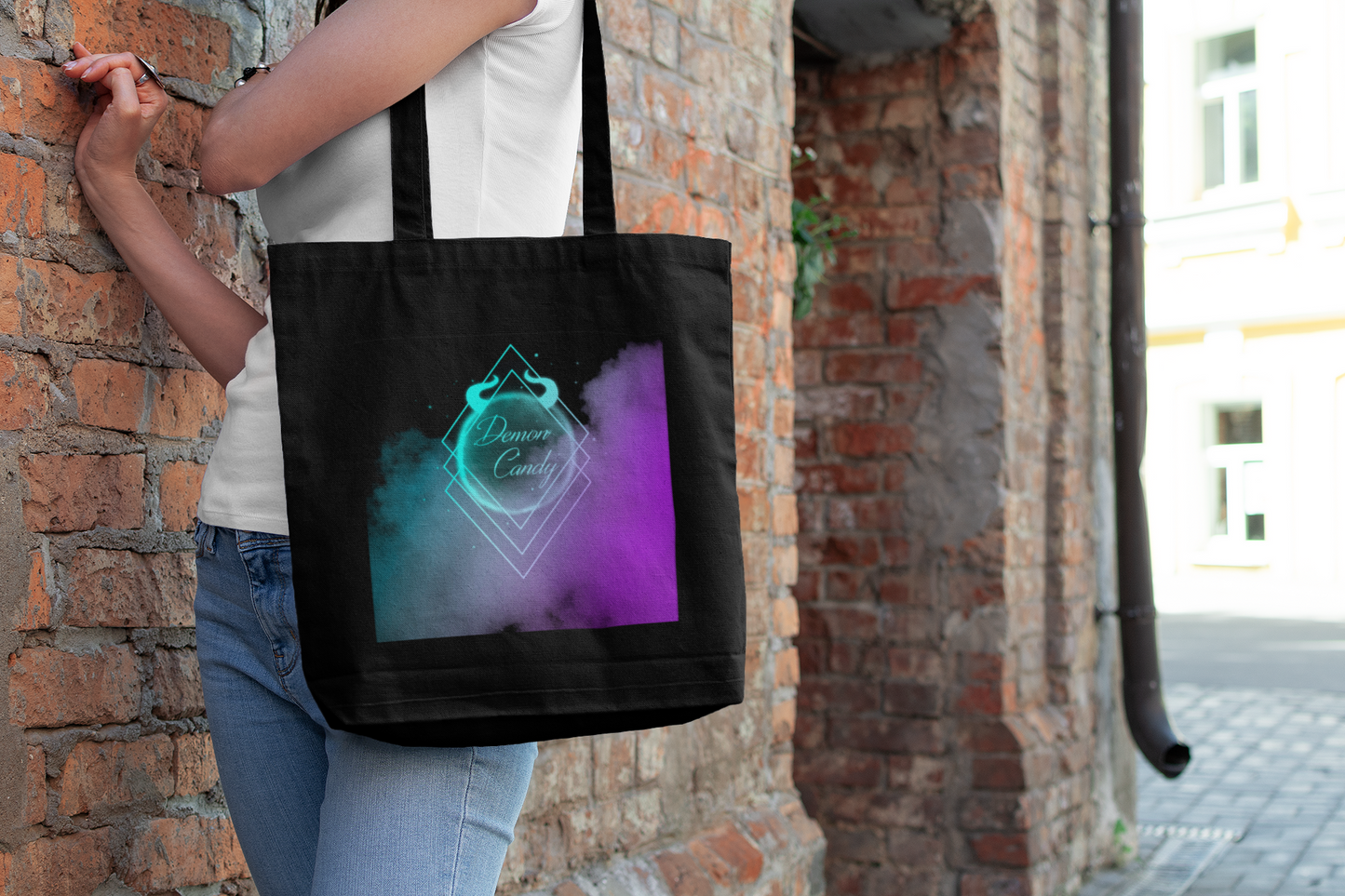 Diamond Series Violet Rebellion Organic Canvas Tote Bag