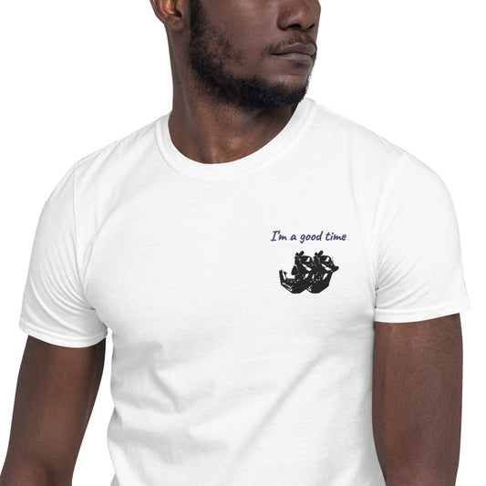 Embroidered I'm a Good Time Shady Skulls Short-Sleeve T-Shirt Men's Women's Unisex